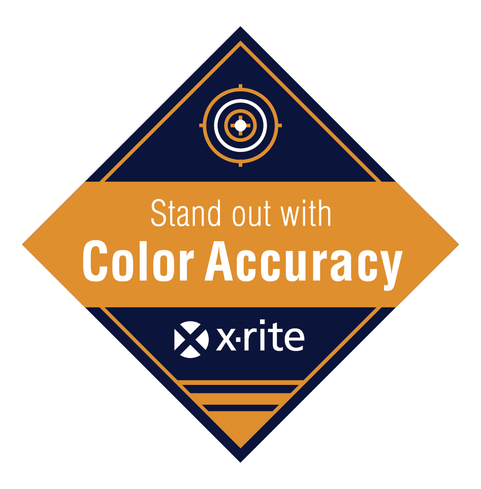 drupa 2024 x-rite color accuracy badge