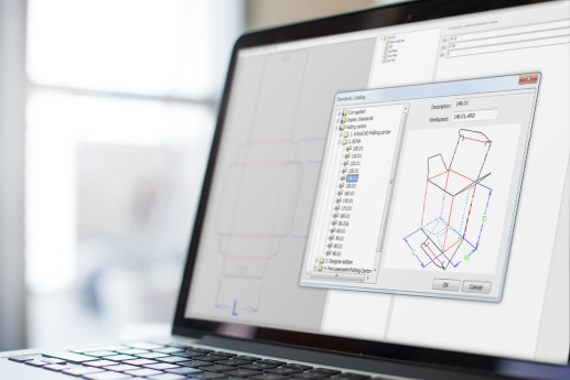 Computer screen with project