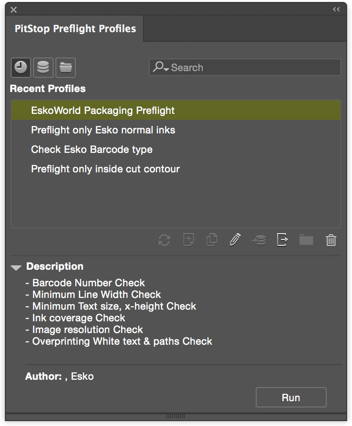 image of a panel in deskpack packaging preflight