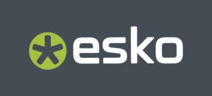 Esko logo negative on dark background