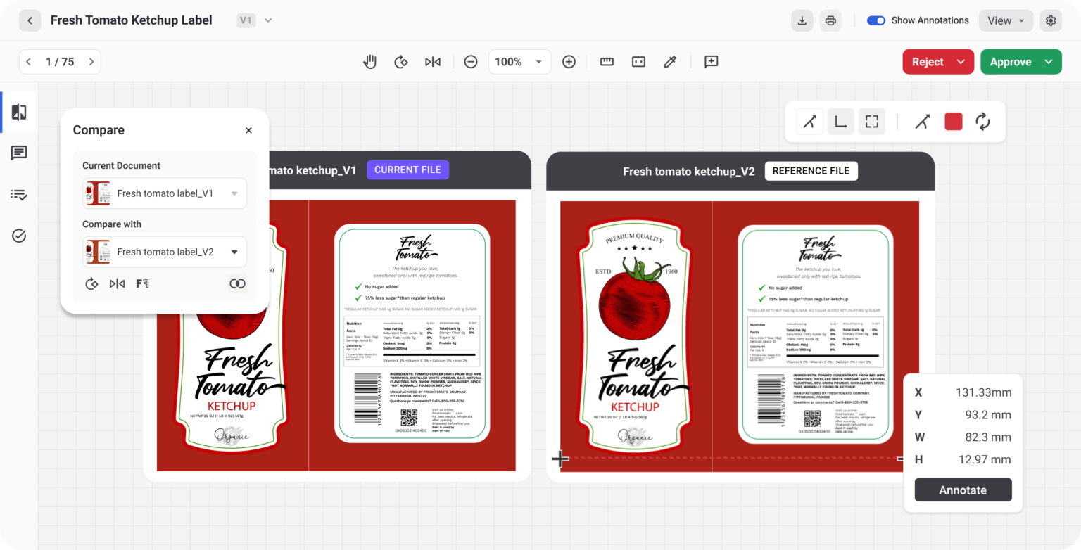 Proof packaging with WebCenter Go